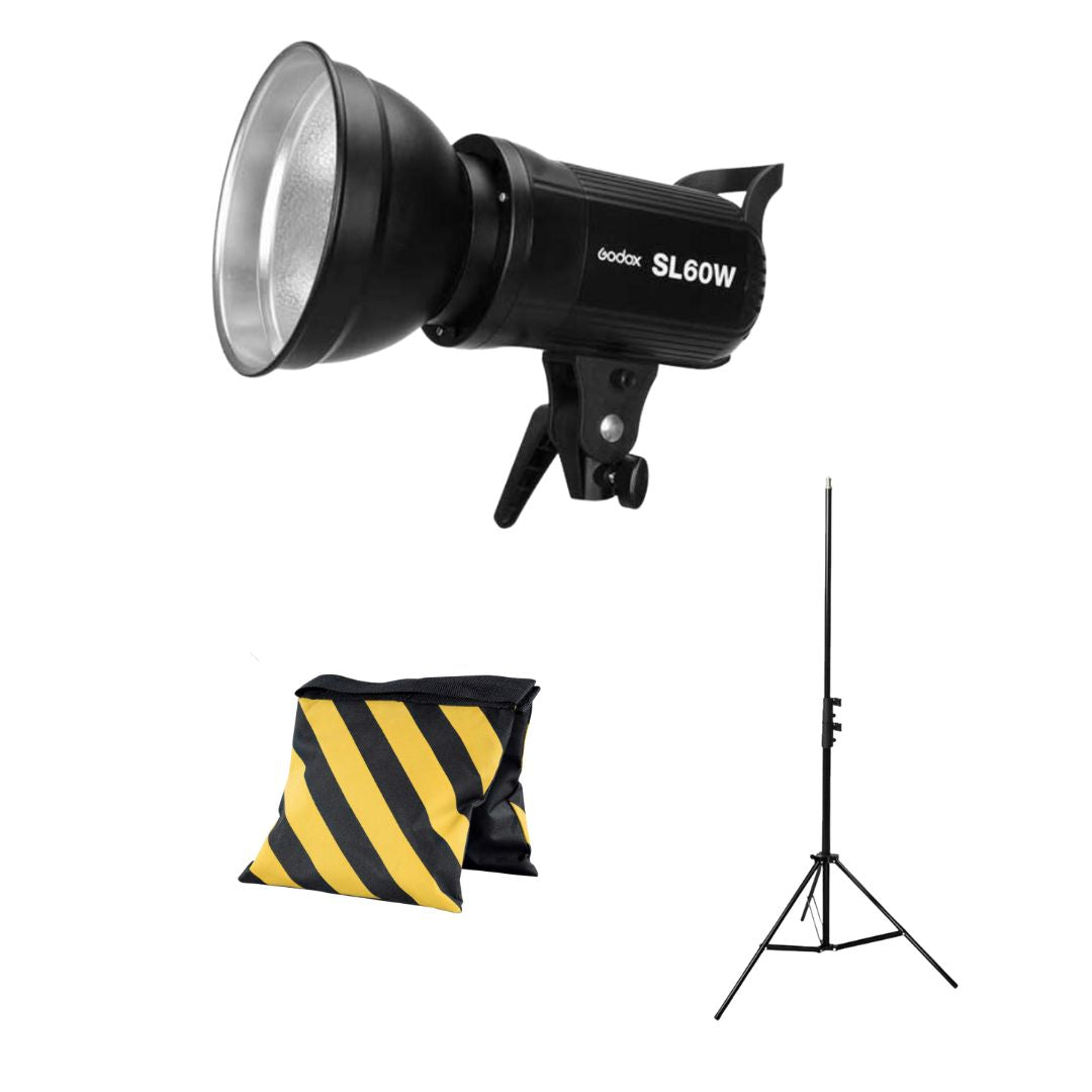 Godox SL60W (w/ lightstand & sandbag)