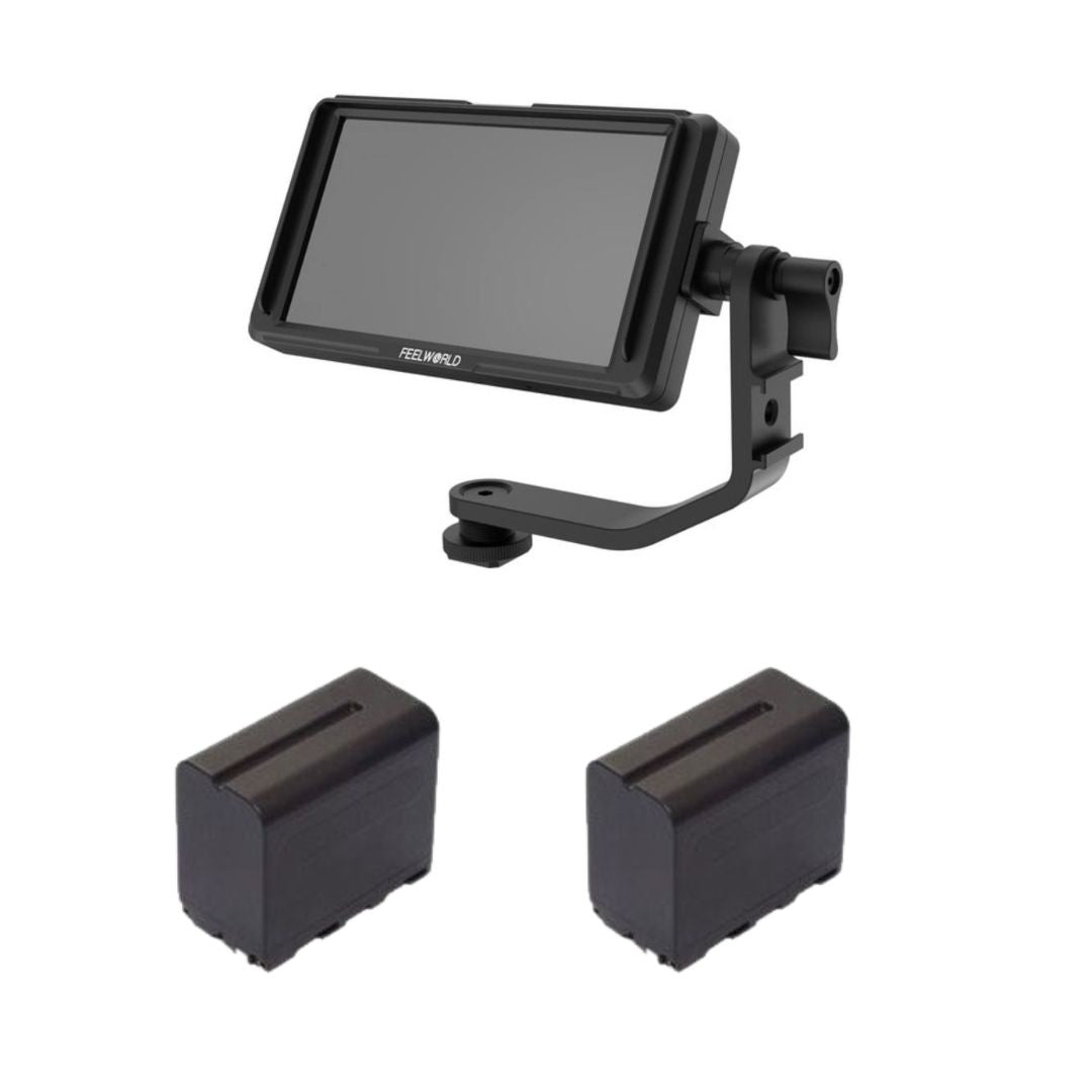 FeelWorld 5" Monitor +2x NPF970 battery