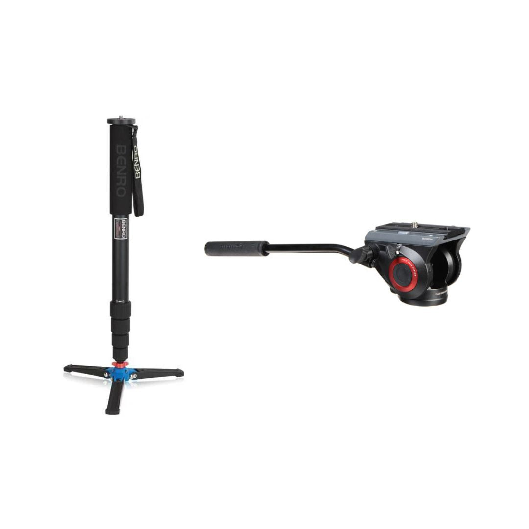 Benro Monopod + Manfrotto Head